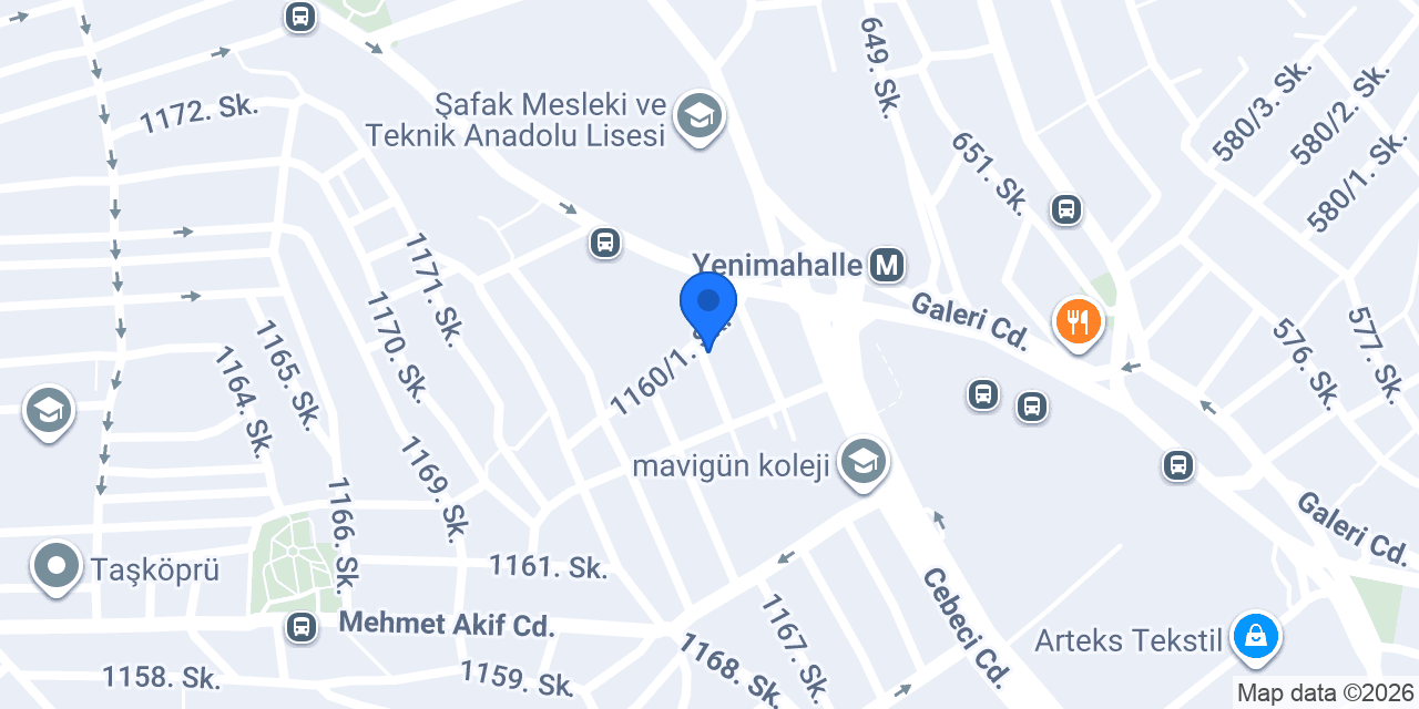 Avize Atölyesi konumu