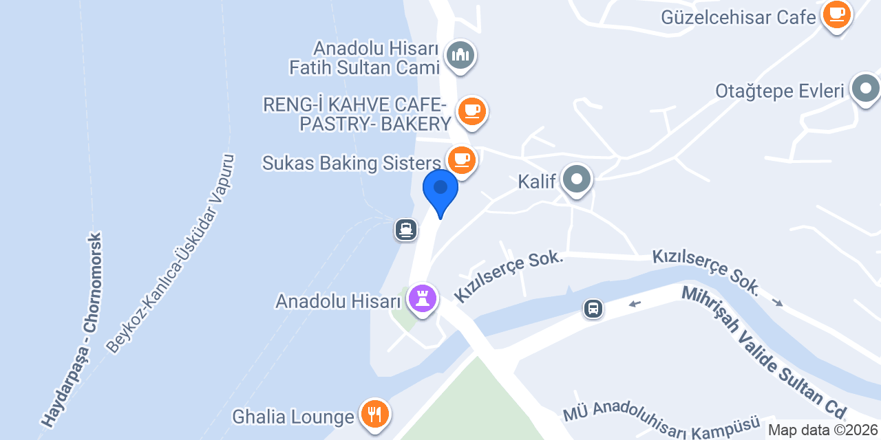 Akbank - Anadolu Hisarı Şubesi konumu