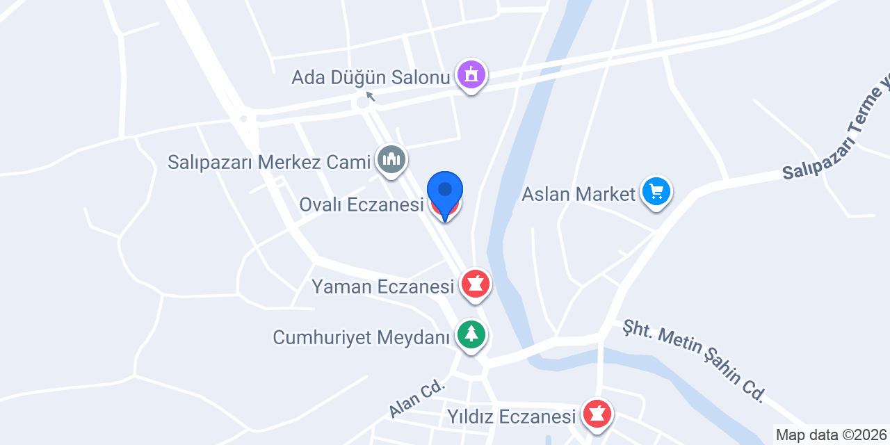 Ovalı Eczanesi konumu