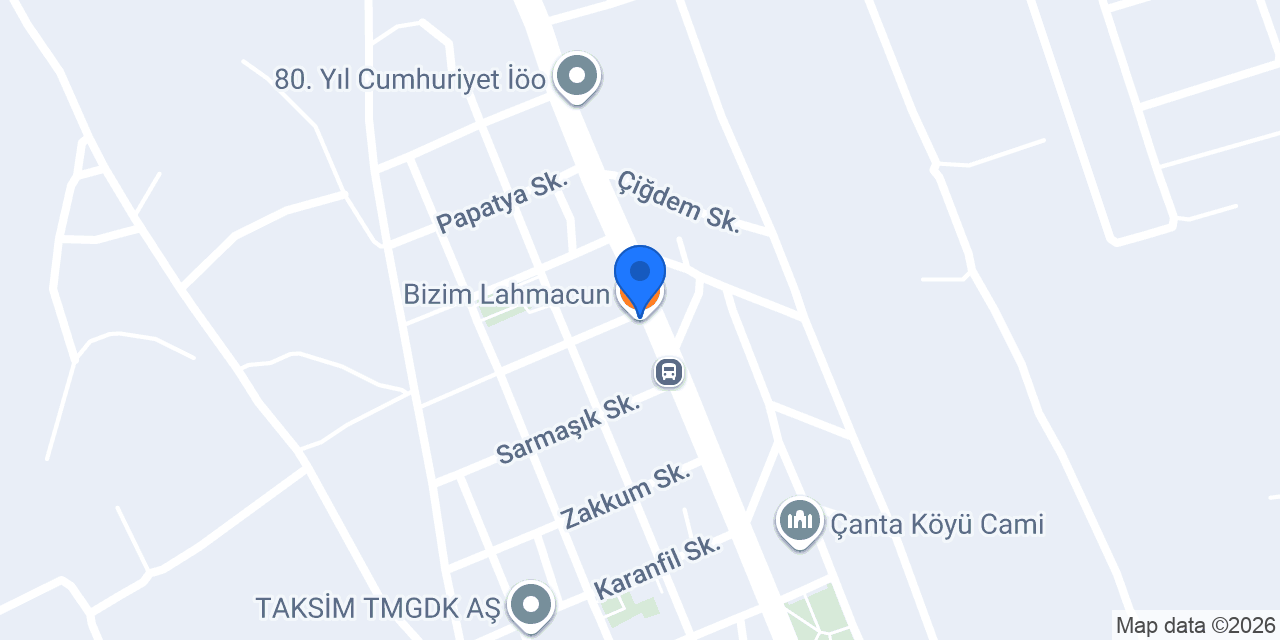 Bizim Lahmacun konumu