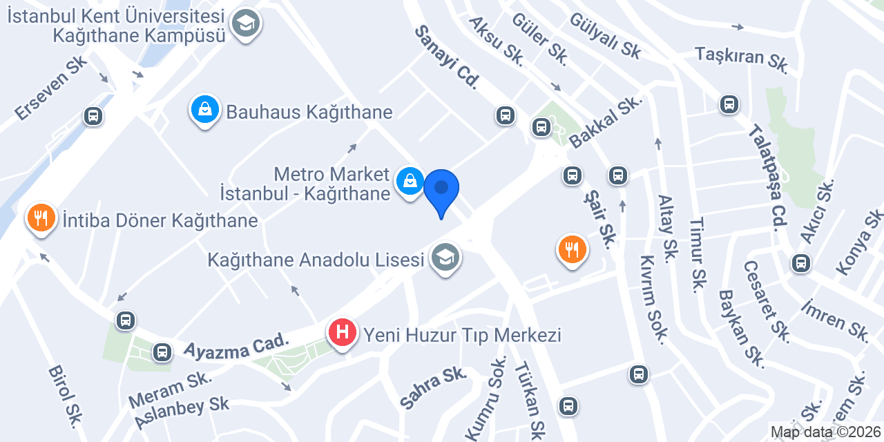 BONET KAĞITHANE konumu