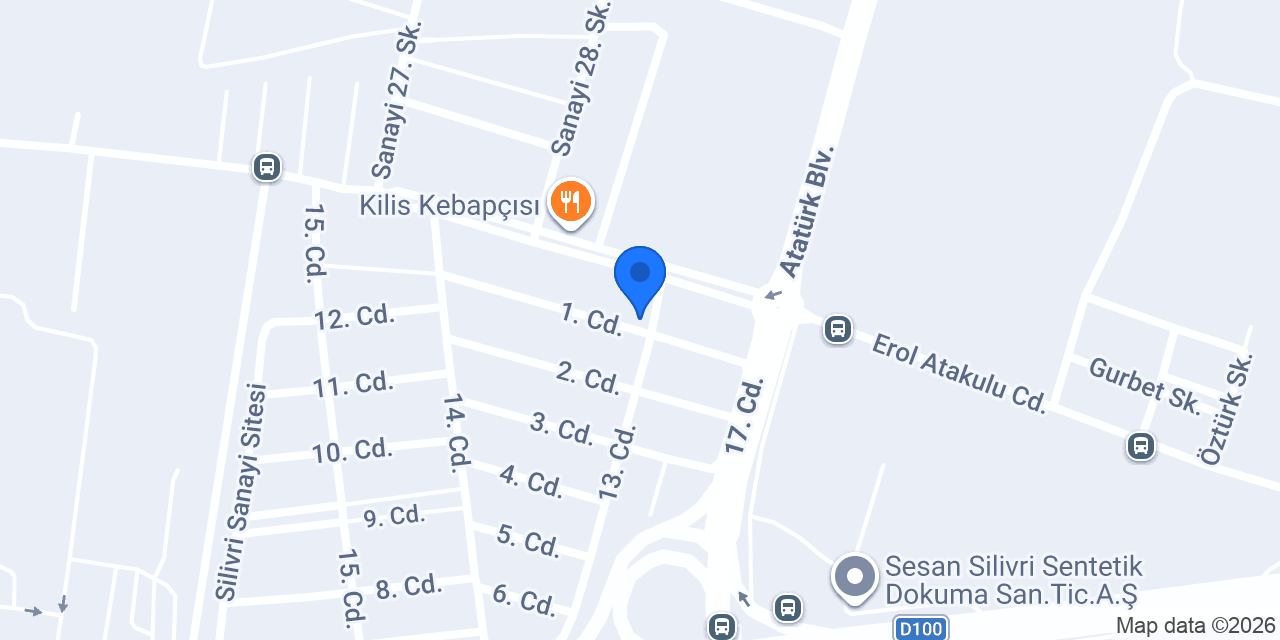 Ata Design İç Mimarlık Atölyesi konumu