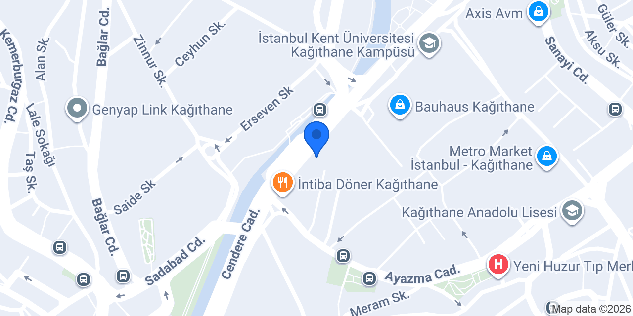 Efeoğlu Eczanesi Kağıthane konumu