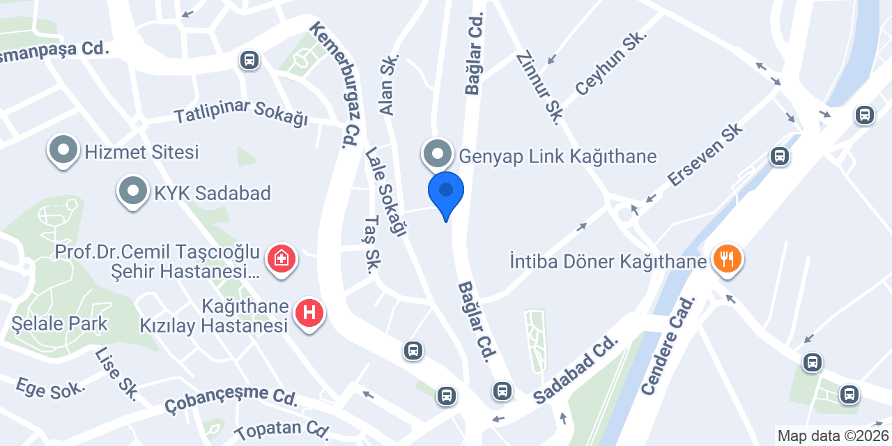 Melisa Bayan Kuaförü Kağıthane konumu