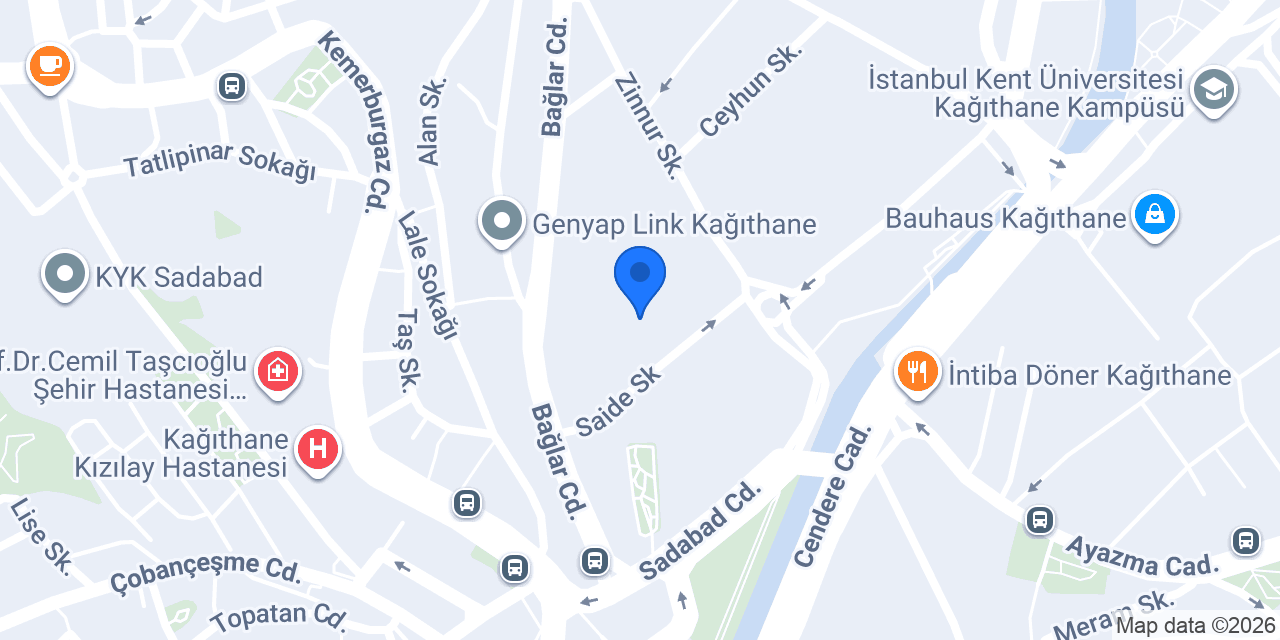 Kağıthane Ofispark Otopark konumu