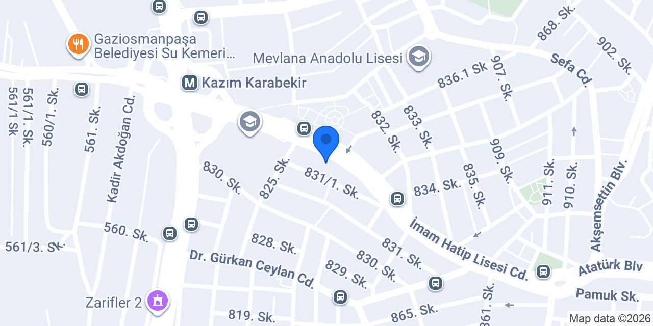 Gümüş ET Kasap konumu