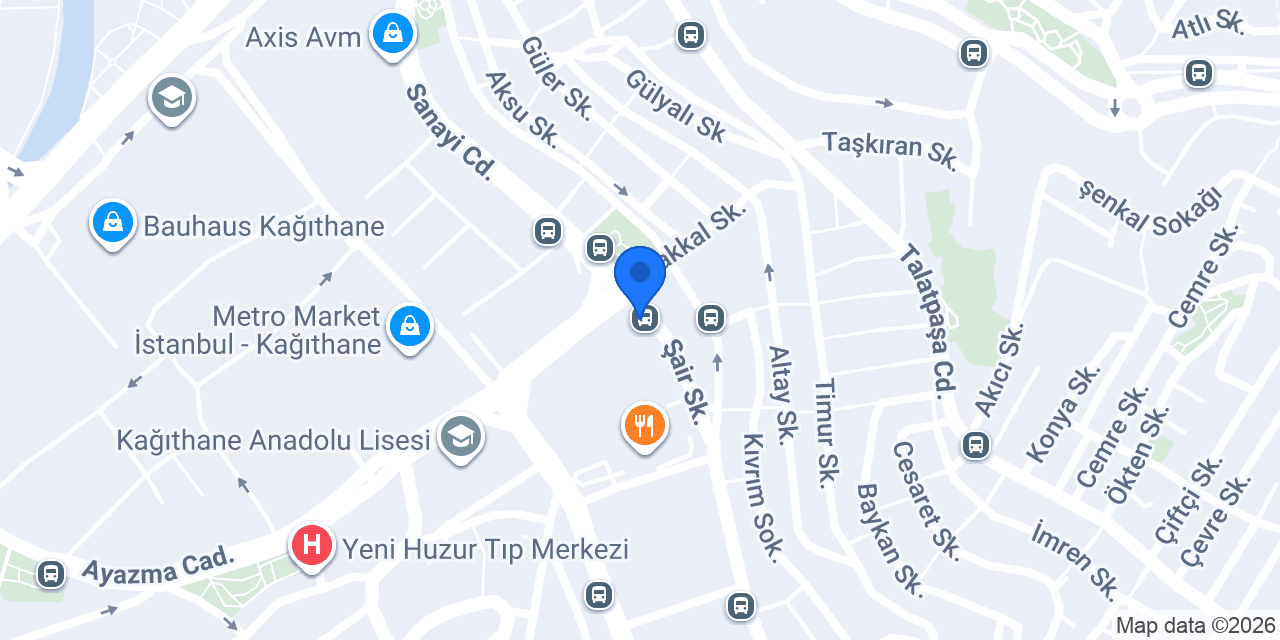 Atagen Koleji Kağıthane konumu