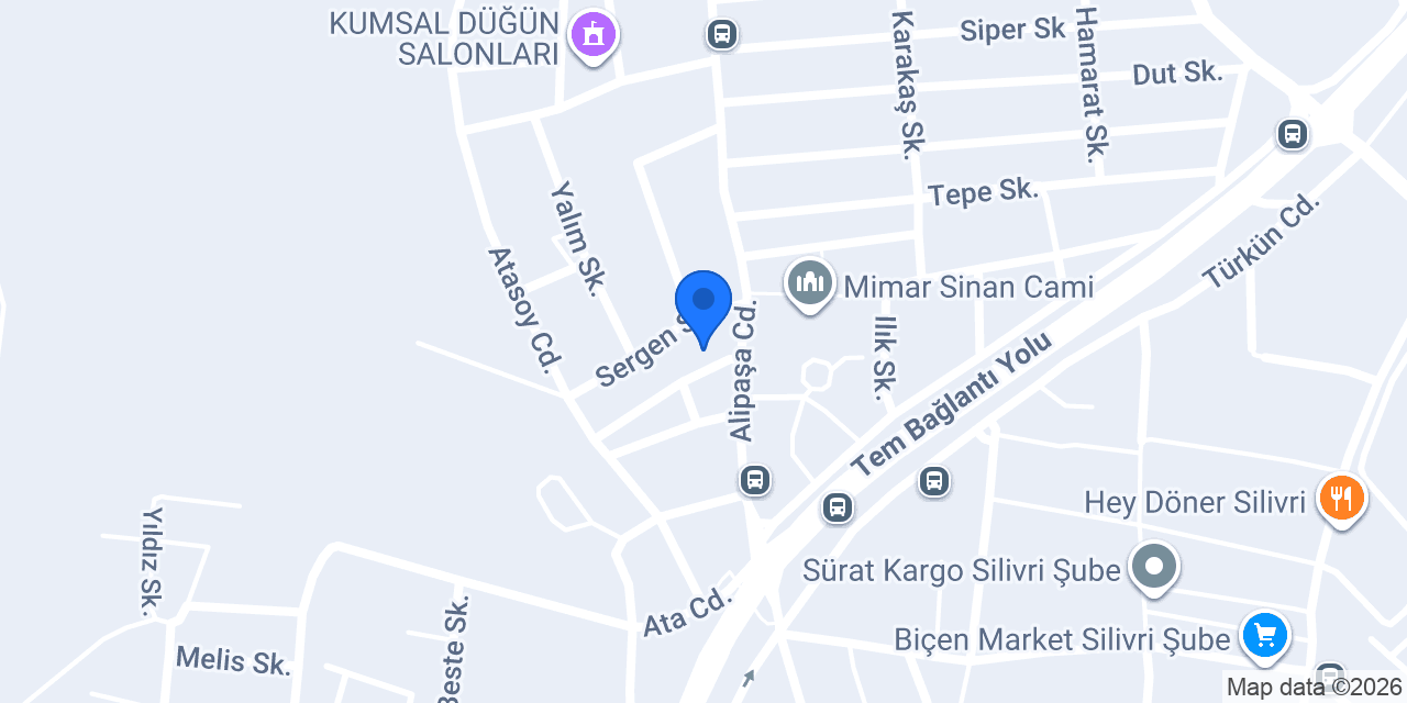 Silivri Marangozluk konumu