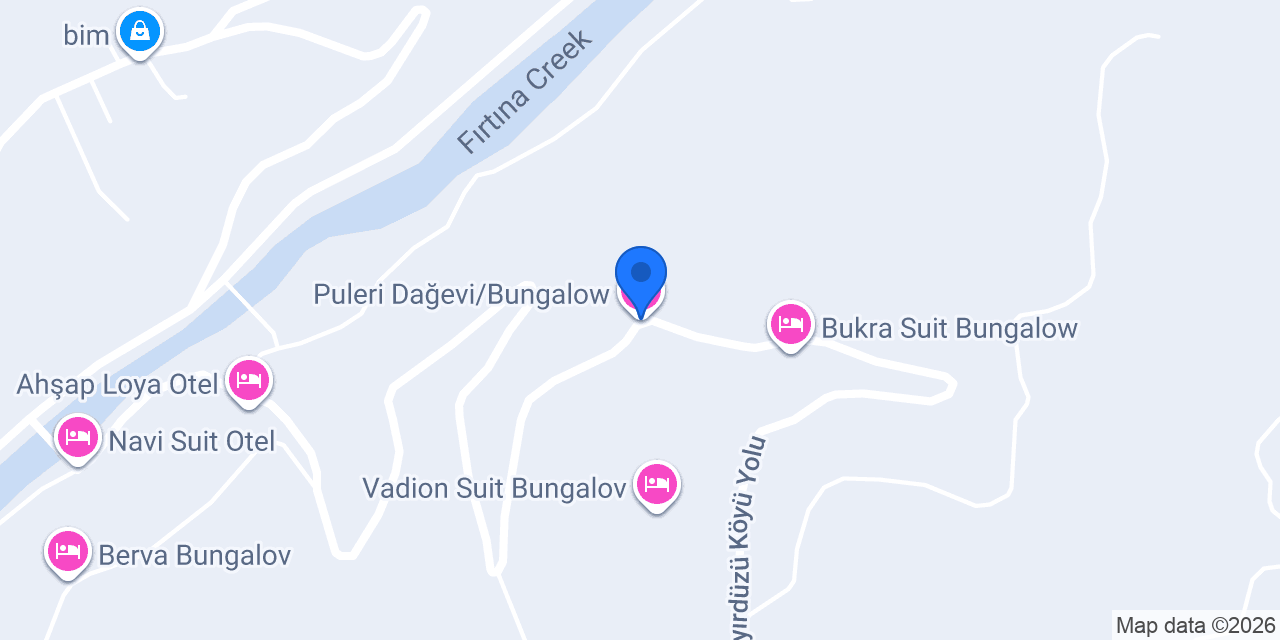 Puleri Dağevi/Bungalow konumu