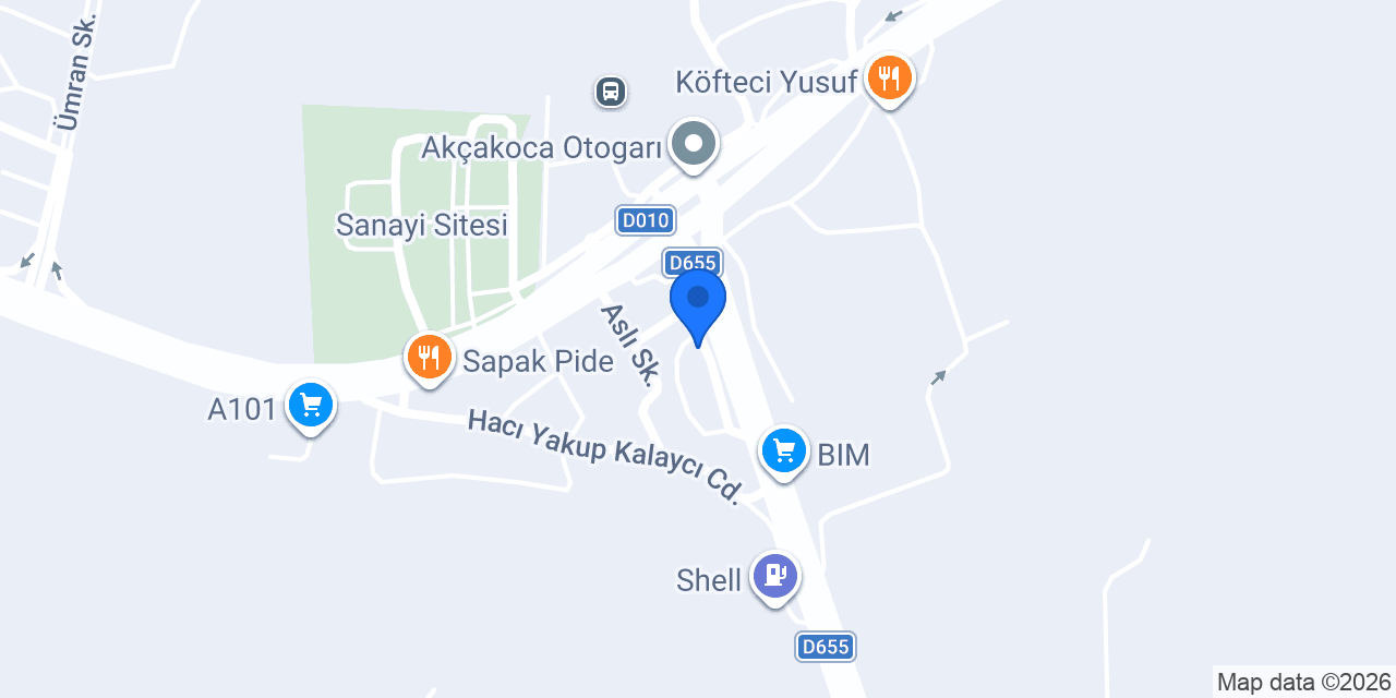 SEFA TEKEL(AKÇAKOCA PREMIUM SHOP konumu