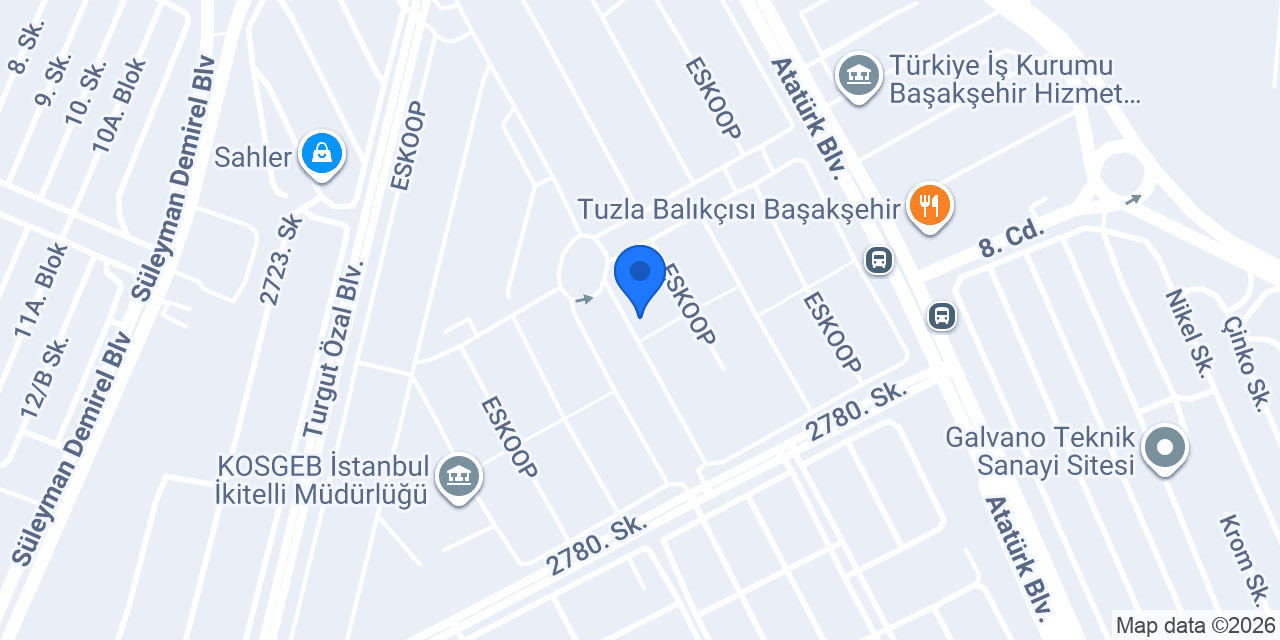Metsan Rulman Hırdavat konumu