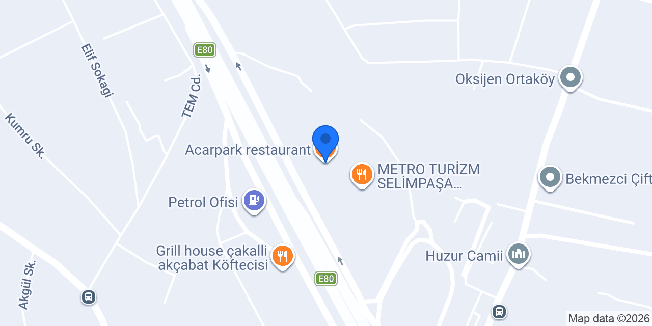 Acarpark restaurant konumu