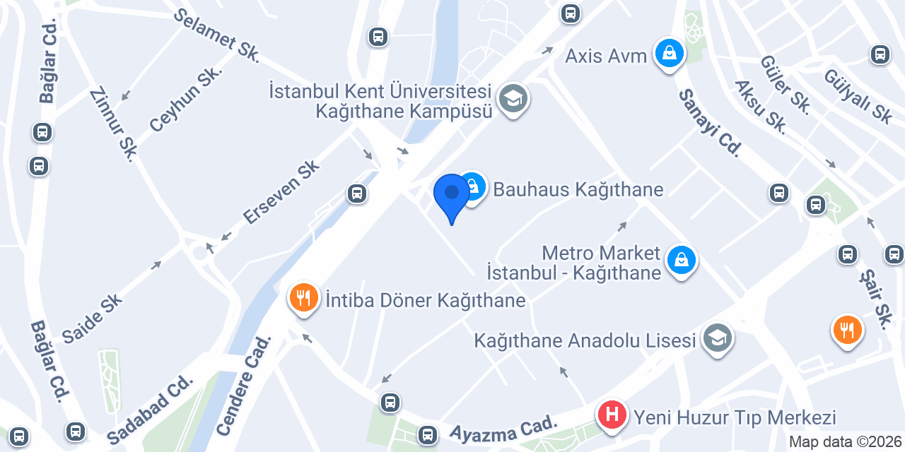 A&D İstanbul Kurye konumu