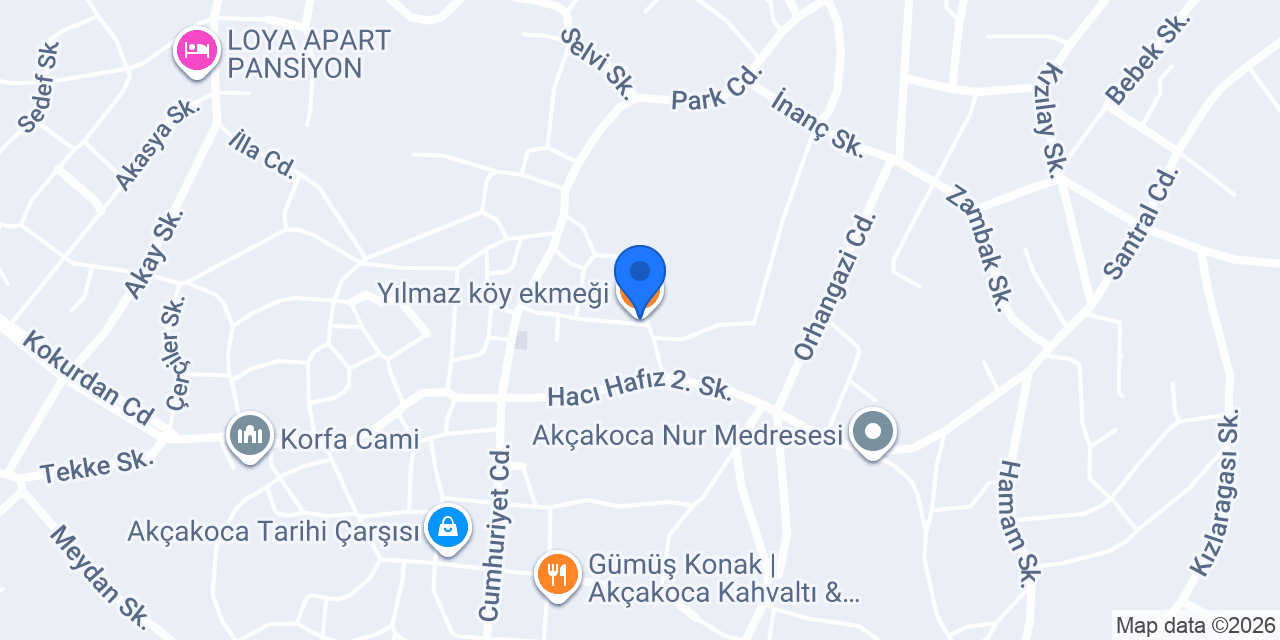 Yılmaz köy ekmeği konumu