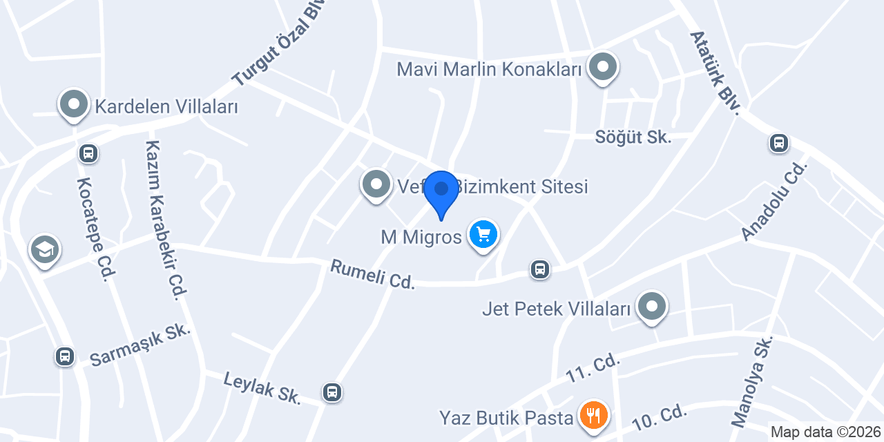 Urs yapi tesisat, dogalgaz, dekorasyon konumu