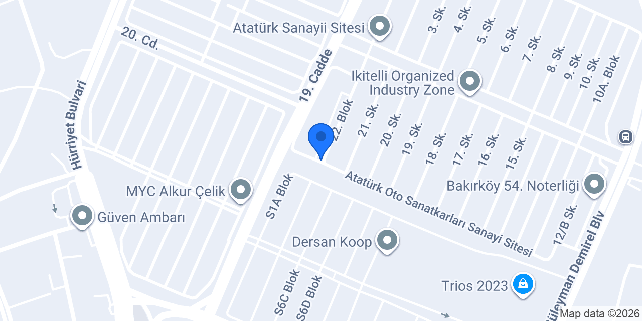 UV SANATEVİ konumu