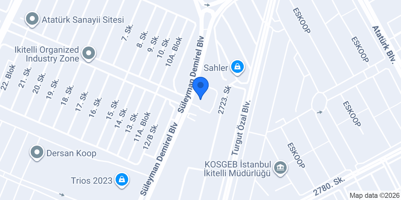 İnter Yedek Parça konumu