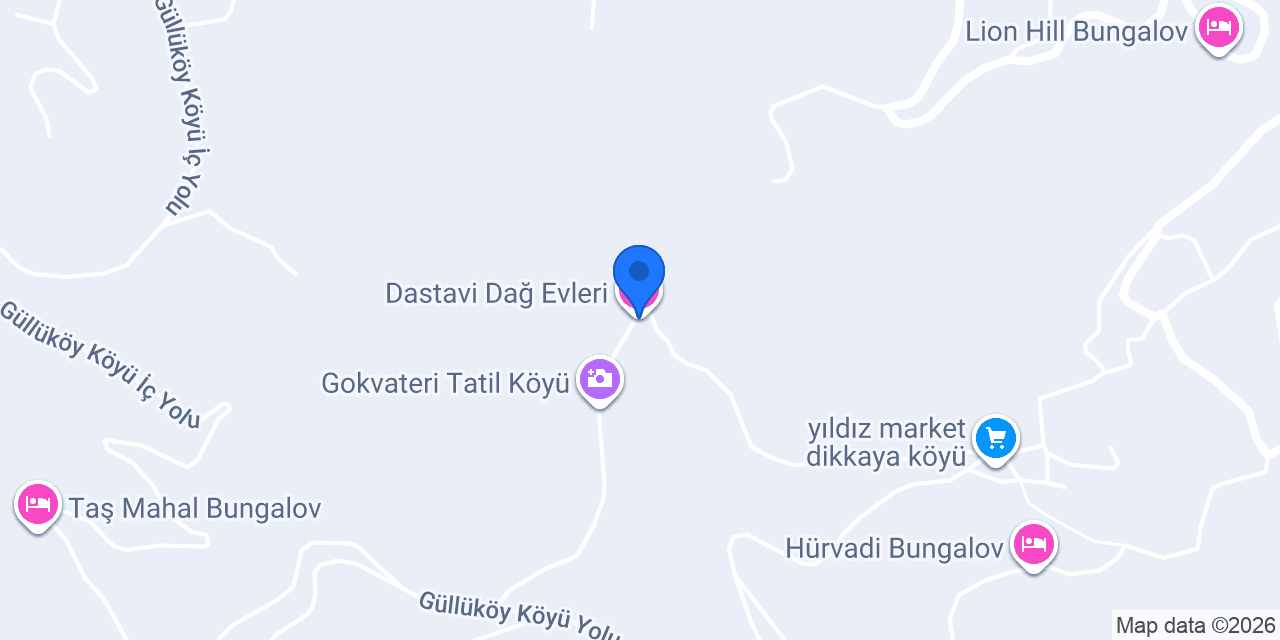 Dastavi Dağ Evleri konumu