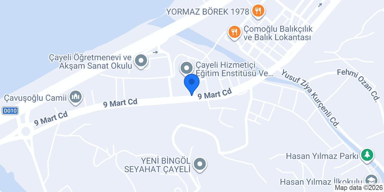 Dereciler Yapı Market konumu