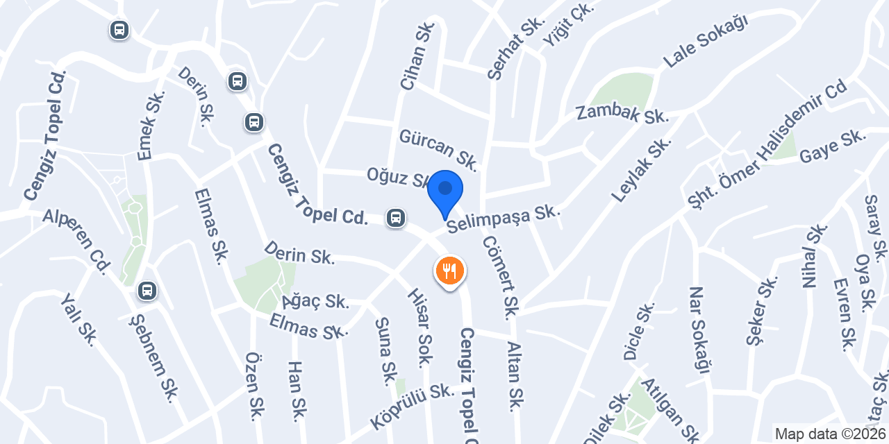 Cengiz Topel Dönercisi konumu