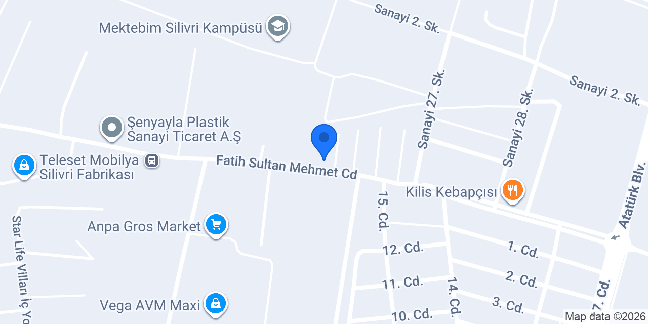 Ulaş Cephe Kaplama Sistemleri konumu
