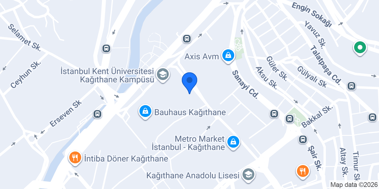 Halkbank Kağıthane Şubesi konumu