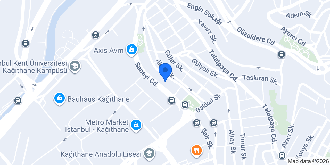 Kağıthane Posta Dağıtım Merkezi konumu