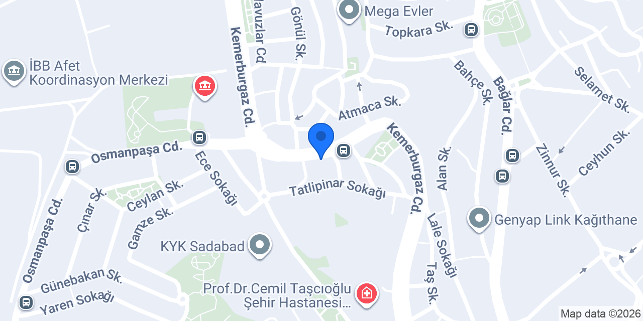 Kebapçı Dürümcü Ali Usta Kağıthane konumu