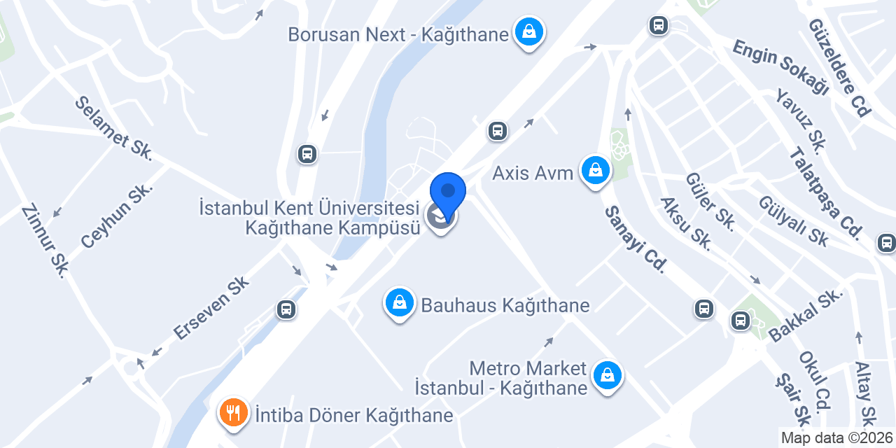 Route 95 Kağıthane konumu