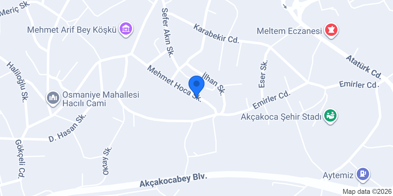 Akçakoca Akın Mermer konumu