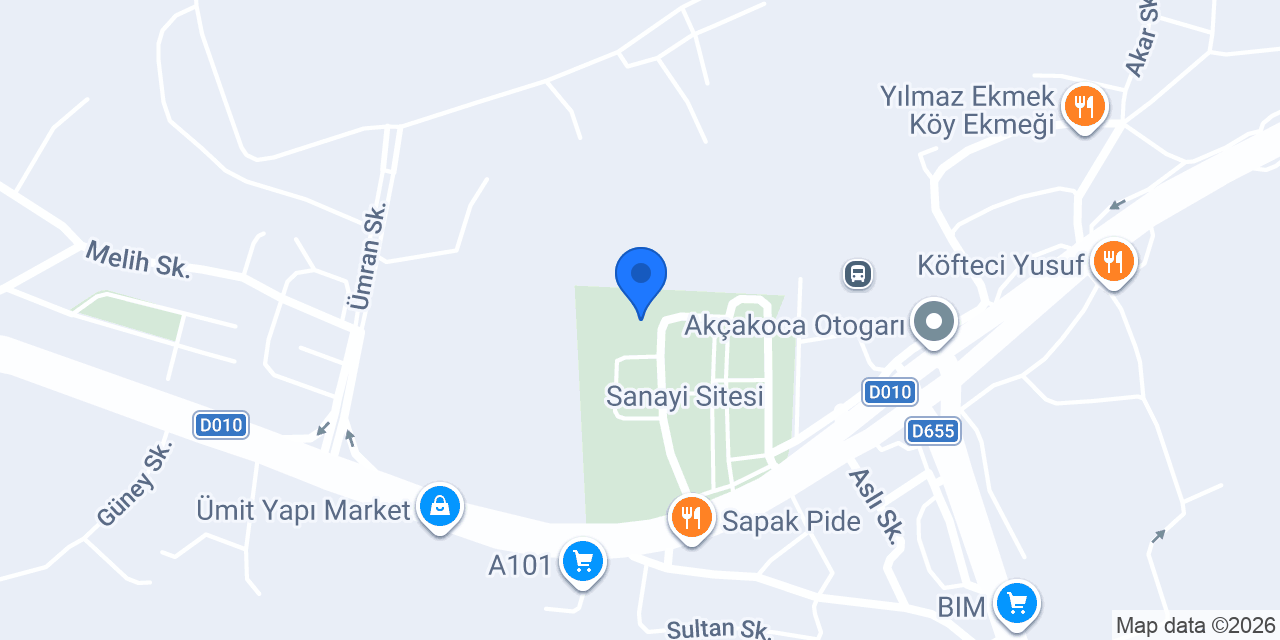 Bercan Oto Yedek Parça konumu