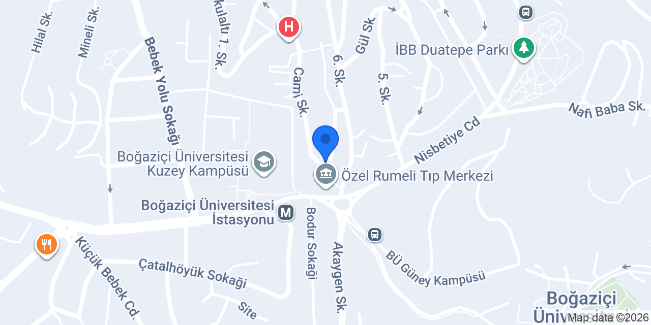 Usta Burger Hisarüstü konumu