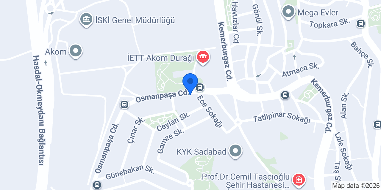 Kağıthane Ortodonti Uzm Hatice Kübra Eren konumu