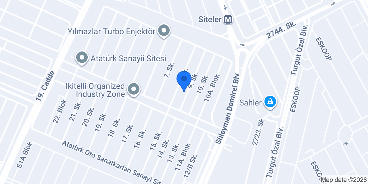 Melih Oto Yedek Parça konumu