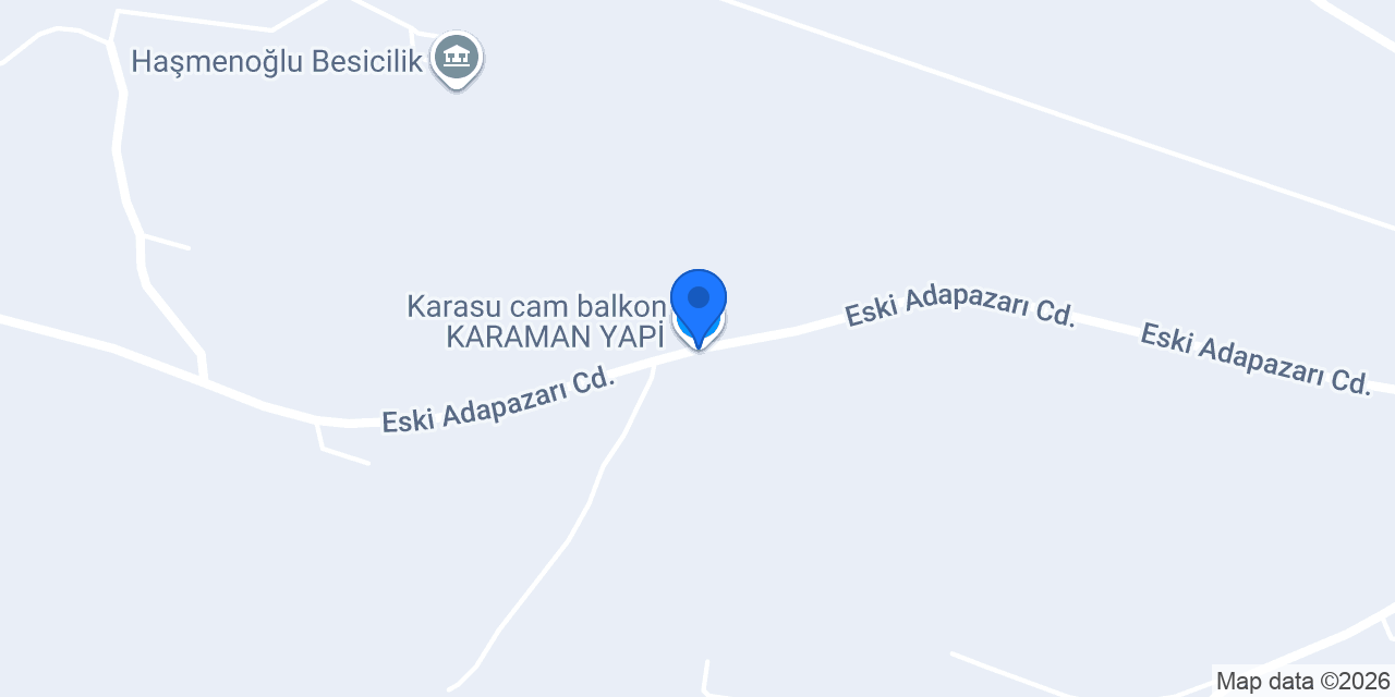 Karasu cam balkon KARAMAN YAPİ konumu