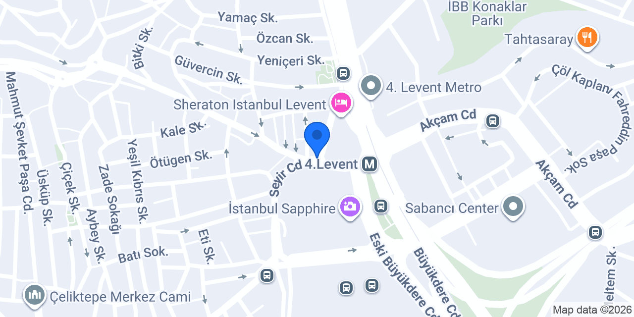 Bülent Börekçilik İstanbul 4 Levent konumu