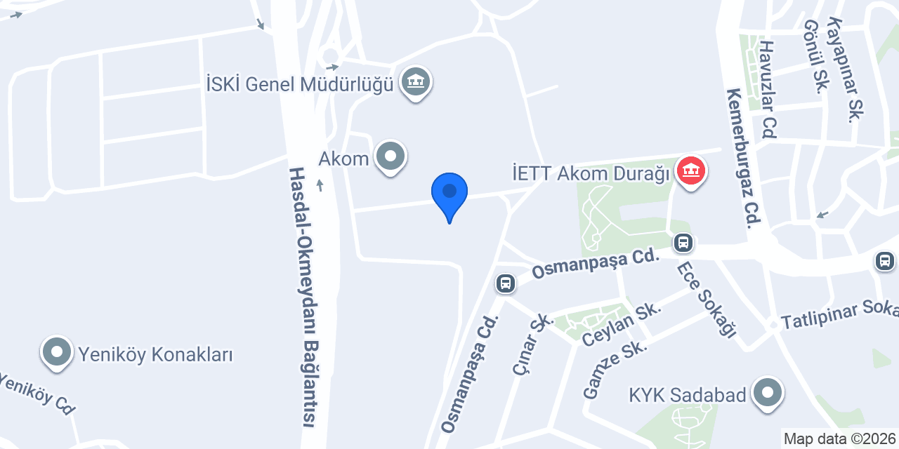 VakıfBank Kağıthane İski Şubesi konumu