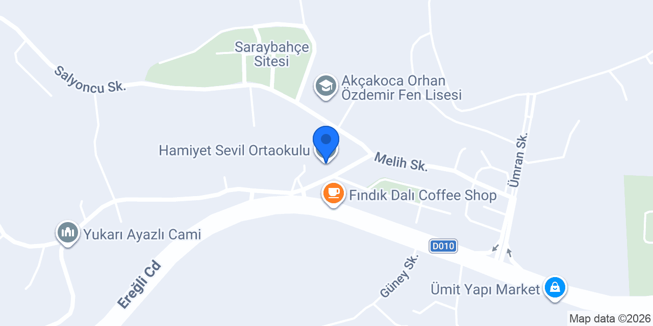 Hamiyet Sevil Ortaokulu konumu