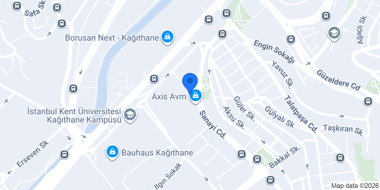 Kelebek Mobilya Kağıthane konumu