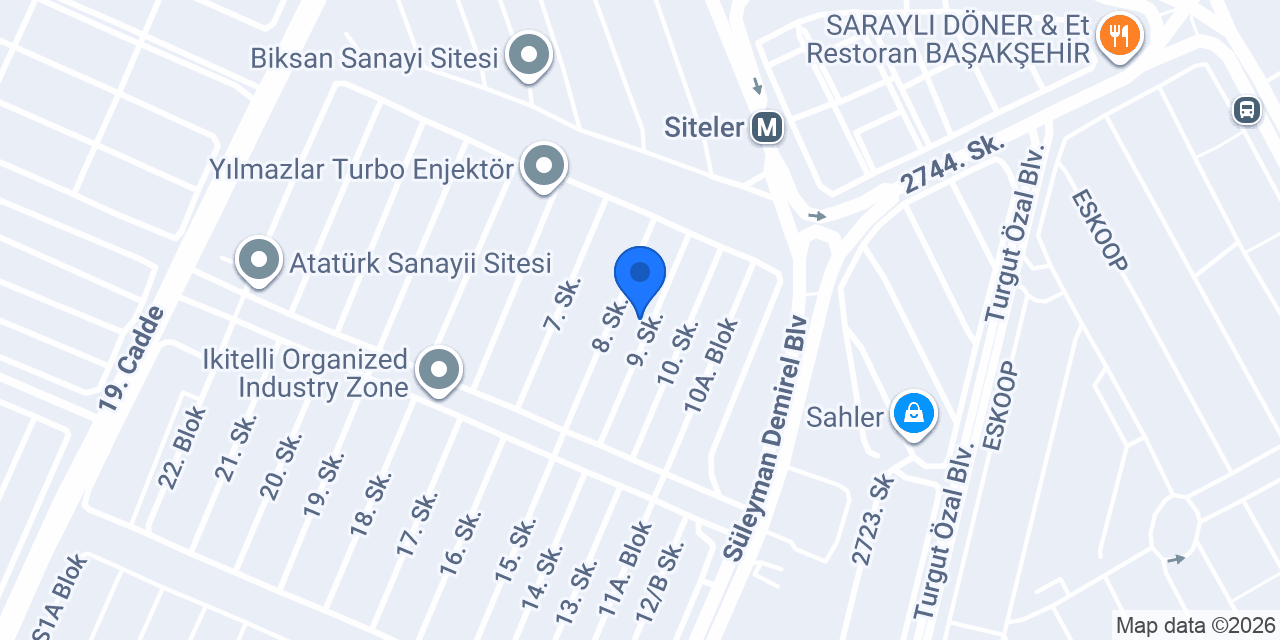 Akgül Otomotiv konumu