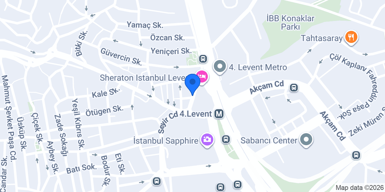 yeşilçam sokağı 4 levent konumu