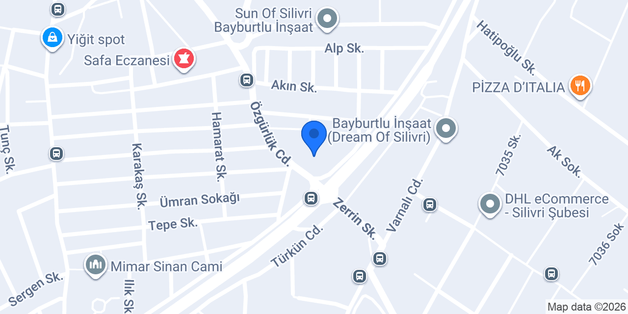 A'saftat Künefe Silivri konumu