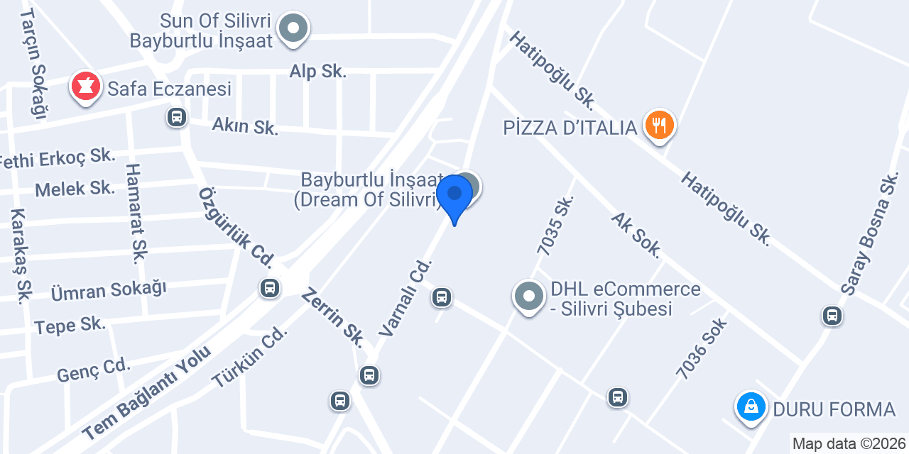 Pizzabulls Silivri konumu