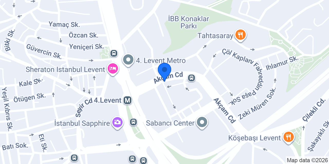 Yapı Kredi - 4. Levent Şubesi konumu