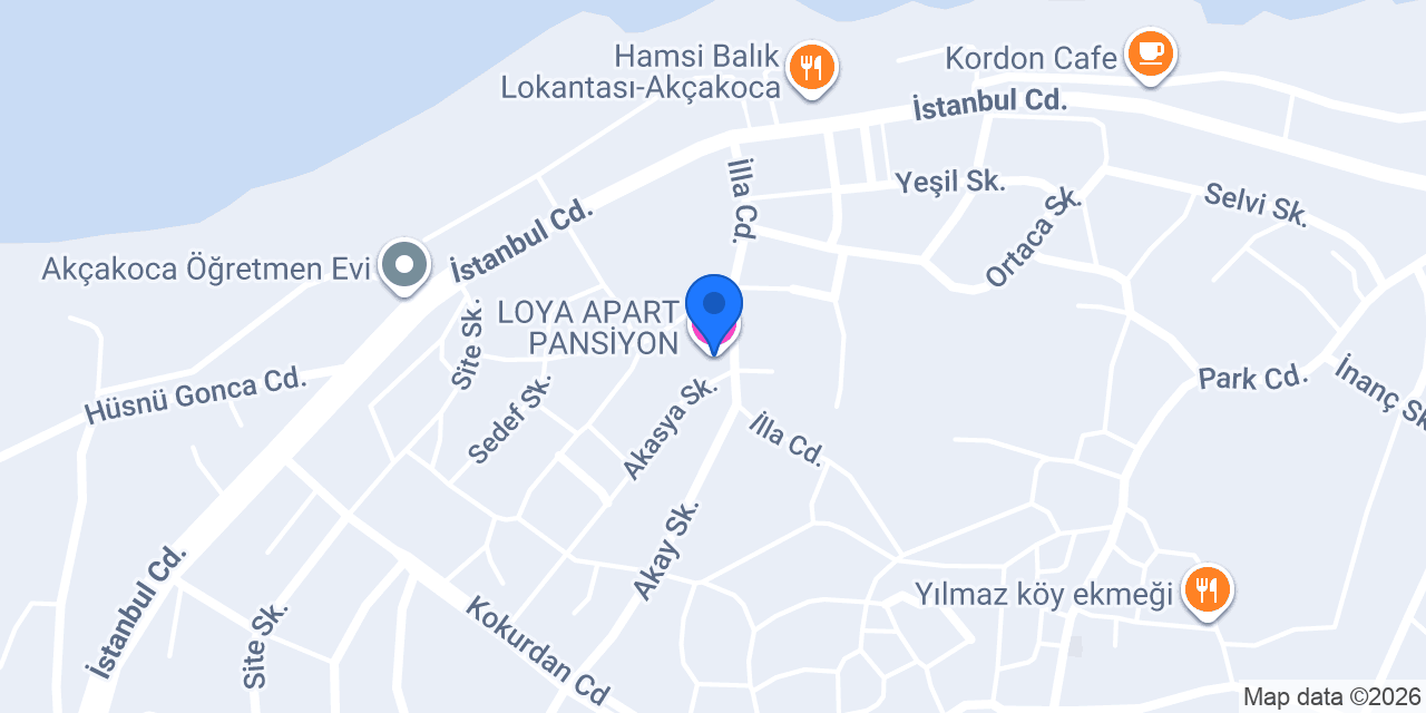 LOYA APART PANSİYON konumu