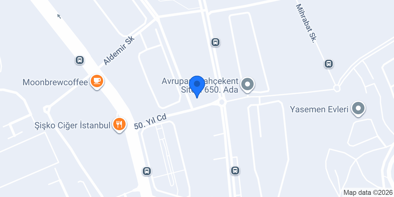 Avrupark Satış Ofisi konumu
