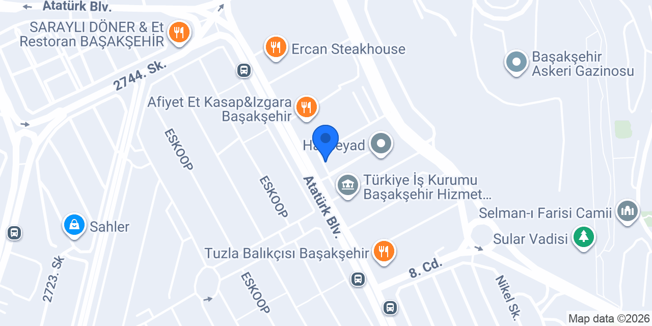 AKPARTİ BAŞAKŞEHİR İLÇE BAŞKANLIĞI konumu