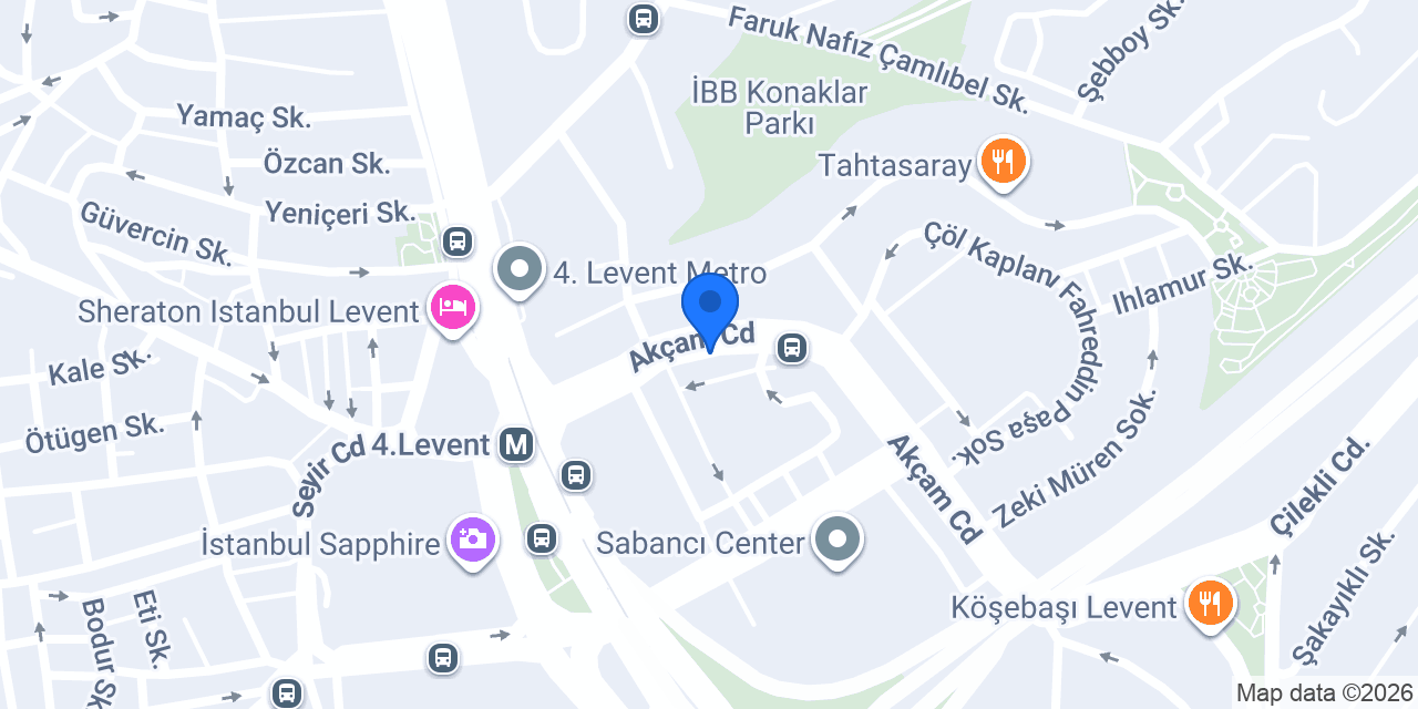Garanti BBVA 4. Levent Şubesi konumu