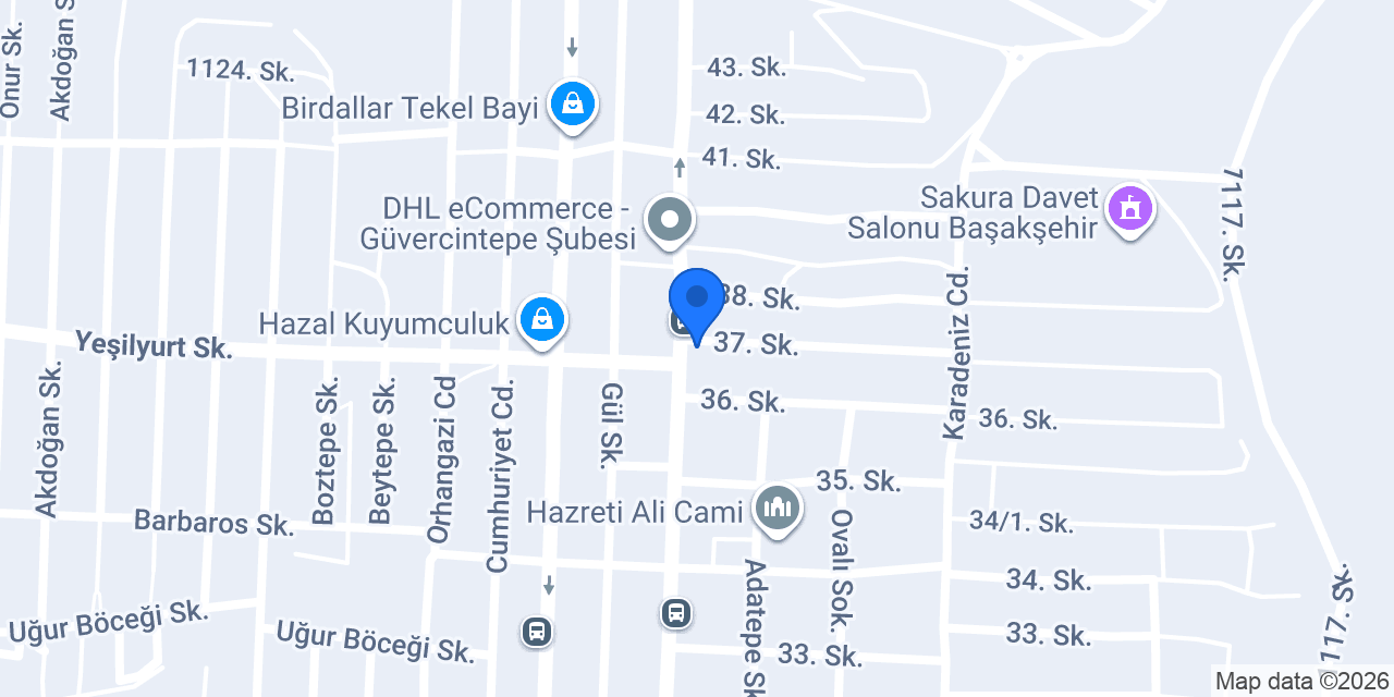 Başakşehir 7 Nolu Aile Sağlık Merkezi konumu