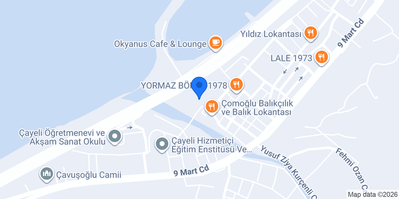 ÇAYELİ TAKSİ OTOGAR LİMAN TAKSİ konumu